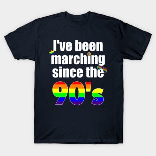 Gay Pride Marching LGBT Nineties T-Shirt